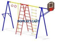 Гимнастический комплекс с баскетбольным щитом МАФ 3001 в Белгороде