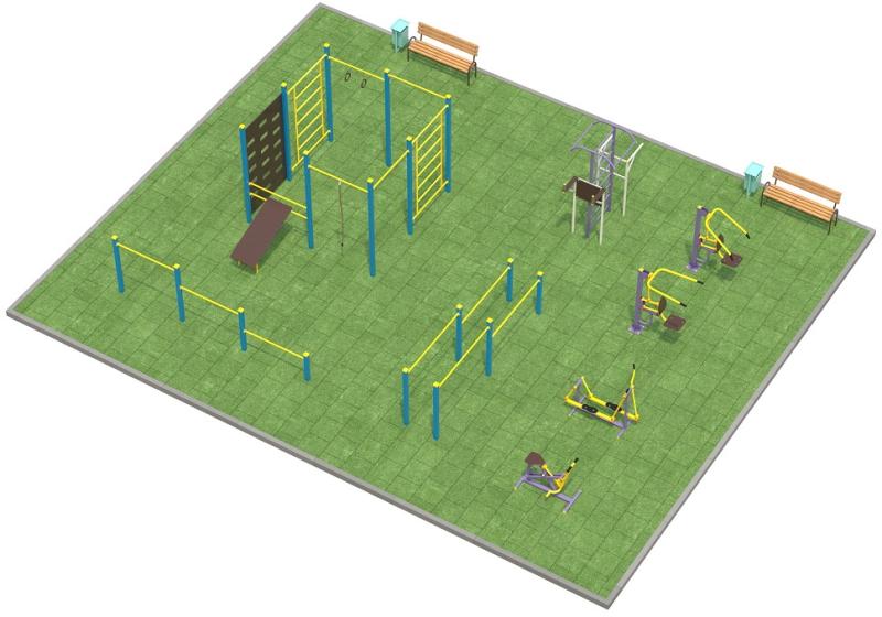 Проект спортплощадки 150 метров в Белгороде в Белгороде