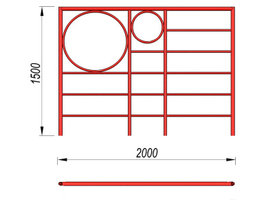 Шведская стенка с кольцами МАФ 3502 в Белгороде