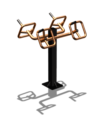 Уличный тренажер  "Штурвал двойной"  УТ201 в Белгороде