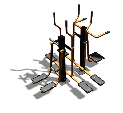 Уличный тренажер "Шпагат Маятник Лыжник двойной" УТ335 в Белгороде