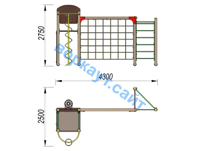 Детский спортивный комплекс Игровой ДСК 3111 в Белгороде Детский спортивный комплекс Игровой ДСК 3111 в Белгороде