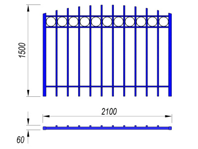 Ограждение спортивной площадки МАФ 5005 в Белгороде