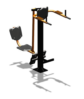 Уличный тренажер "Жим ногами Брусья Пресс" УТ329 в Белгороде