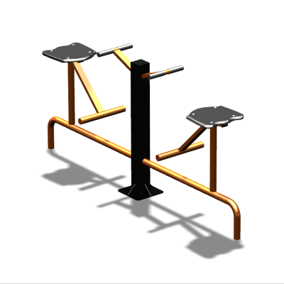 Уличный тренажер  "Твистер сидя двойной"   УТ216 в Белгороде