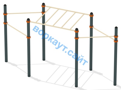 Турник разноуровневый с рукоходом ВС-26 в Белгороде