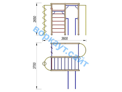 Детский спортивный комплекс Гимнастический ДСК 3107 в Белгороде
