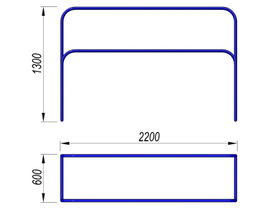 Брусья разновысокие МАФ 3531 в Белгороде
