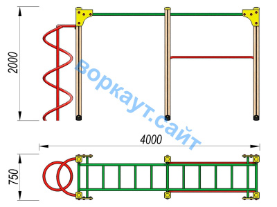 Детский спортивный комплекс ДСК 3104 в Белгороде