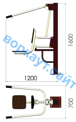Уличный тренажер "Тяга сверху" УТ 001 в Белгороде