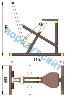 Уличный тренажер "Наездник " УТ 006 в Белгороде Уличный тренажер "Наездник " УТ 006 в Белгороде