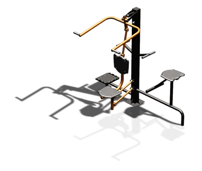 Уличный тренажер "Верхняя тяга Твистер стоя Твистер сидя" УТ336 в Белгороде