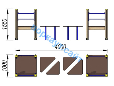 Детский спортивный комплекс Мостик ДСК 3114 в Белгороде