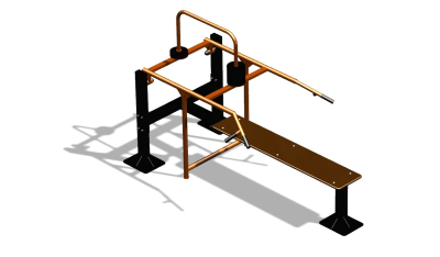 Силовой уличный тренажер  "Горизонтальный жим"  УТ402 в Белгороде