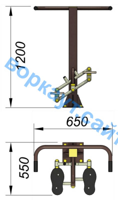 Уличный тренажер "Балансир" УТ 007 в Белгороде