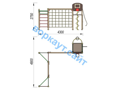 Детский спортивный комплекс ДСК 3112 в Белгороде