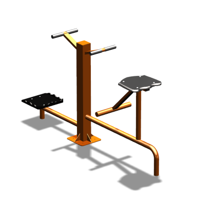 Уличный тренажер "Твистер стоя Твистер сидя" УТ323 в Белгороде