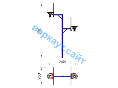 Баскетбольный щит двойной СИО 3511 в Белгороде